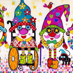 Gnomies Tea Towels - Group Gnomies